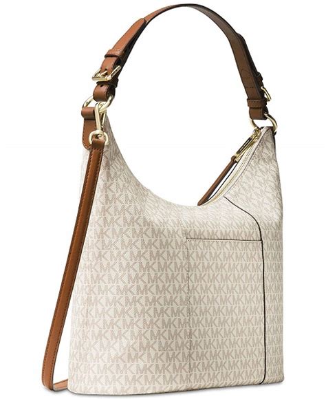 michael michael kors lupita signature large hobo shoulder bag vanilla|Michael Kors – Lupita Signature Large Hobo Shoulder Bag .